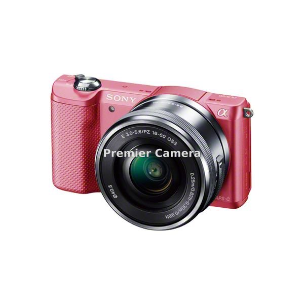 SONY α5000 パワーズームレンズキット (PZ 16-50mm) ピンク [ILCE-5000L]