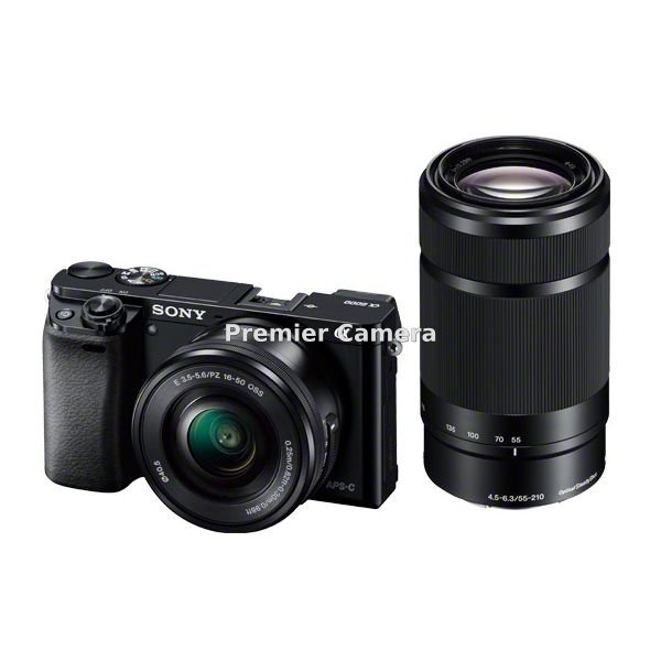 SONY α6000 ダブルズームレンズキット (PZ 16-50mm + E 55-210mm) ブラック [ILCE-6000Y]