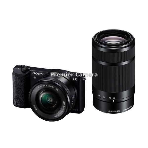 SONY α5100 ダブルズームレンズキット (PZ 16-50mm + E 55-210mm) ブラック [ILCE-5100Y]