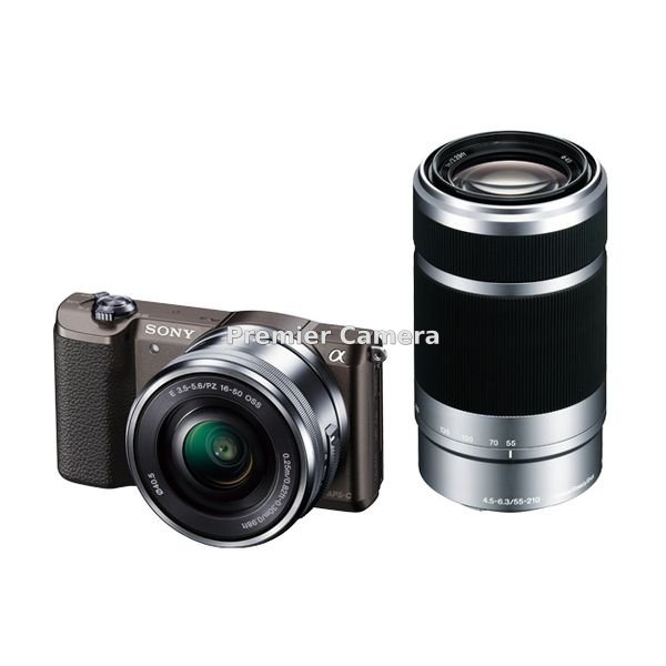 SONY α5100 ダブルズームレンズキット (PZ 16-50mm + E 55-210mm) ブラウン [ILCE-5100Y]