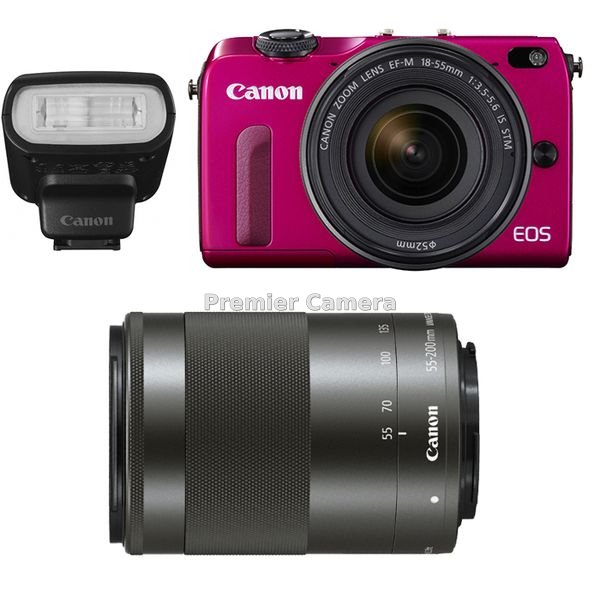 Canon EOS M2 ダブルズームキット レッド