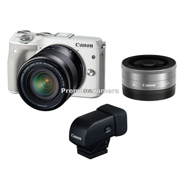 Canon EOS M3 ダブルレンズEVFキット ホワイト