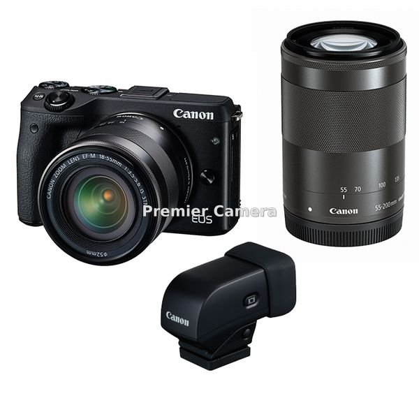 Canon EOS M3 ダブルズームEVFキット ブラック
