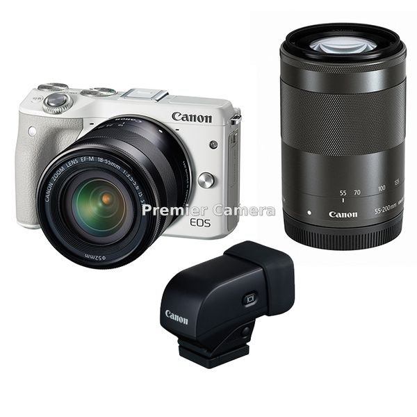 Canon EOS M3 ダブルズームEVFキット ホワイト