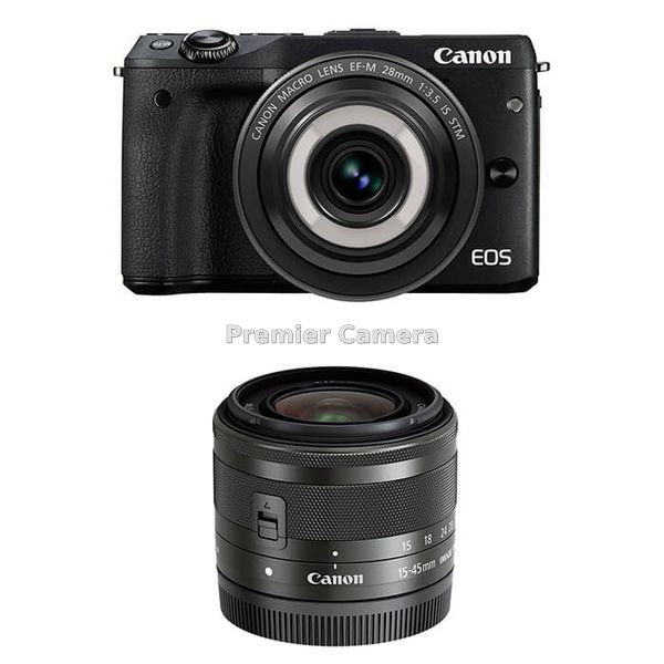 Canon EOS M3 クリエイティブマクロダブルレンズキット ブラック