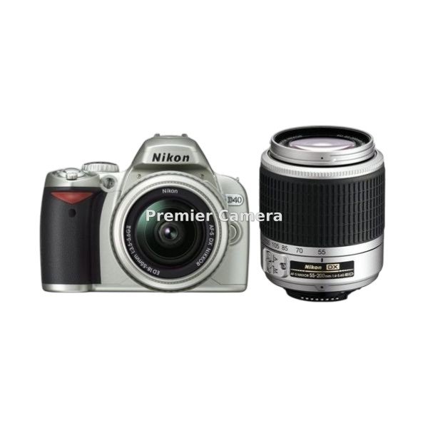 Nikon D40 ダブルズームキット (18-55mm II + 55-200mm) シルバー