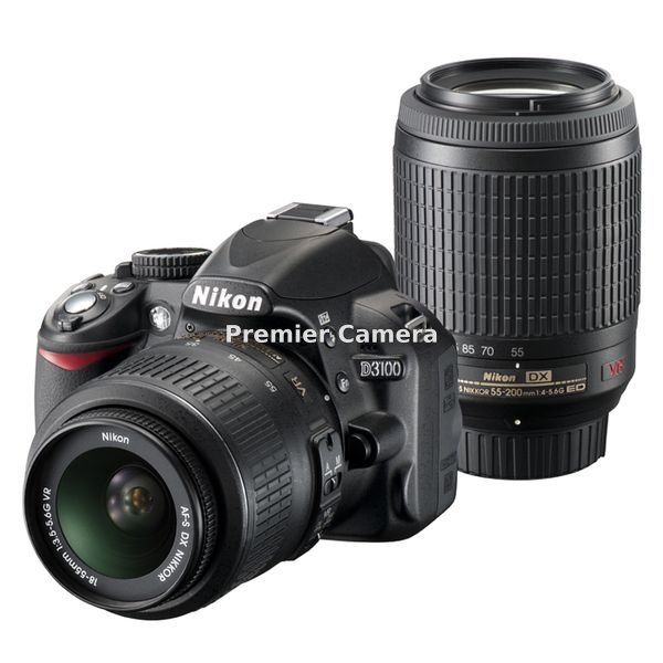 Nikon D3100 55-200mm ダブルズームキット ブラック