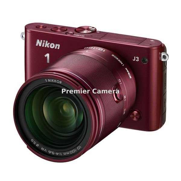Nikon 1 J3 小型10倍ズームキット レッド