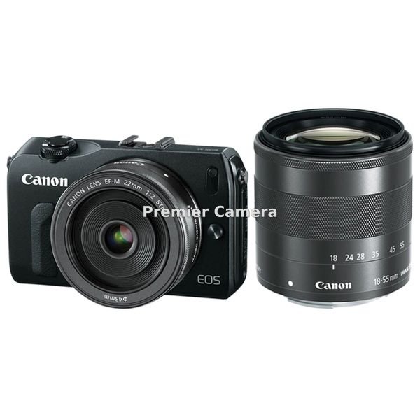 Canon EOS M ダブルレンズキット ブラック (マウントアダプター付)
