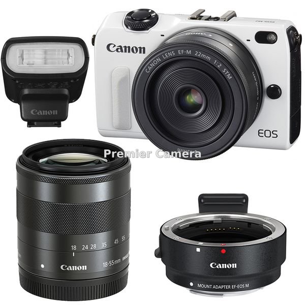 Canon EOS M2 ダブルレンズキット ホワイト