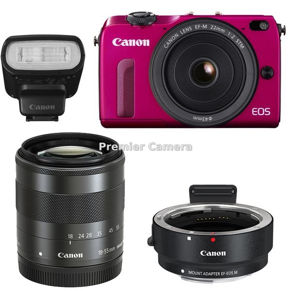 Canon EOS M2 ダブルレンズキット レッド