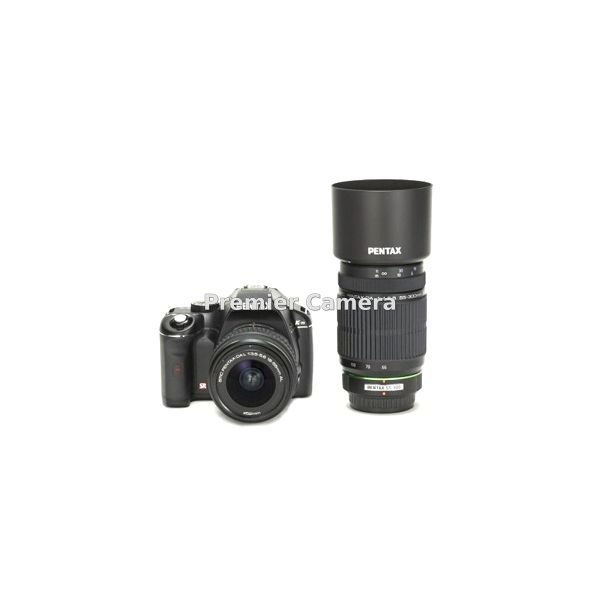 PENTAX K-m ダブルズームキット 18-55mm / 55-300mm ブラック