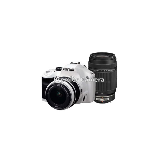 PENTAX K-x ダブルズームキット 18-55mm / 55-300mm ホワイト