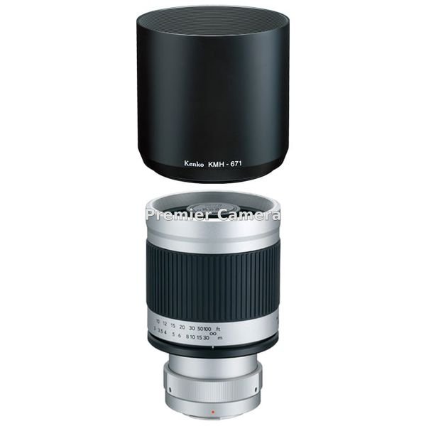 Kenko ミラーレンズ 400mm F8 マイクロフォーサーズ フード付