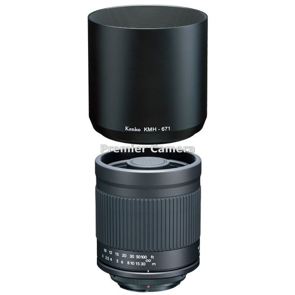 Kenko ミラーレンズ 400mm F8 ソニーα フード付