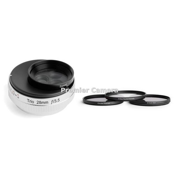 Lensbaby Trio28 28mm F3.5 フジフイルムXマウント フィルターキット