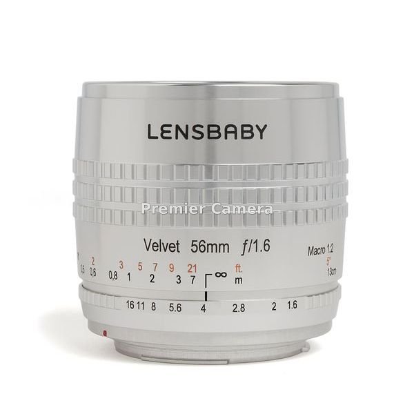 Lensbaby Velvet 56mm F1.6 SE キヤノンEF用マウント シルバー