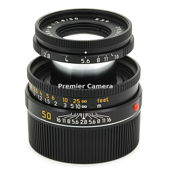 Leica Elmar-M (エルマー) 50mm F2.8 (沈胴式・最短0.7m・6bit無) ブラック [11831]