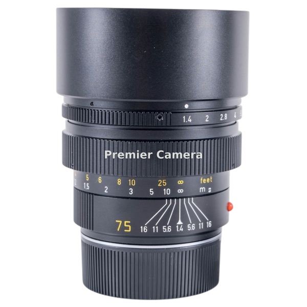 Leica Summilux-M (ズミルックス) 75mm F1.4 レンズフード組込 ブラック [11815]