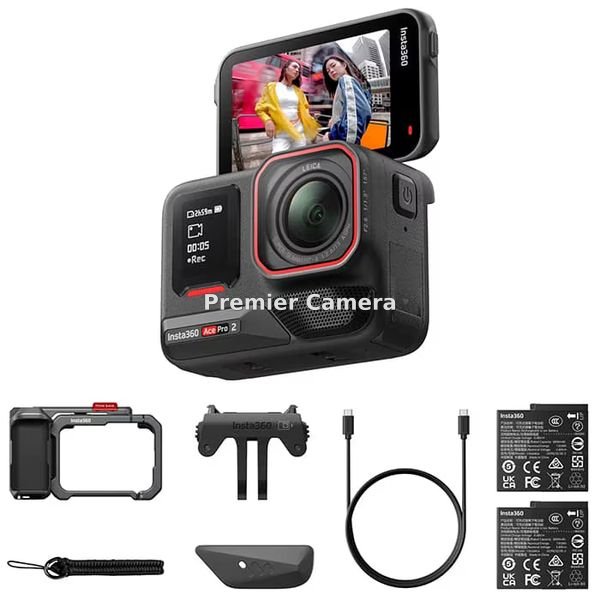 Insta360 Ace Pro2 ストリート撮影キット ミッドナイトブラック デュアルバッテリー：スレート・グレー (CINSBBGA-ACEPRO242)